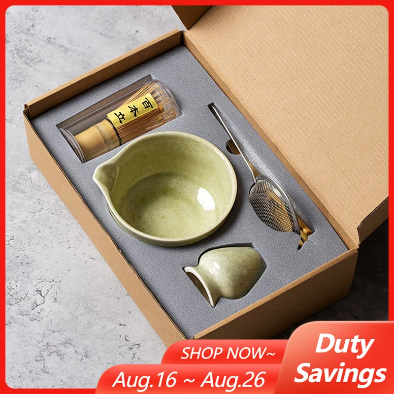 Matcha Bowl Chawan - Japanese Matcha Blender Ceremony 4/5/6/7pcs Set
