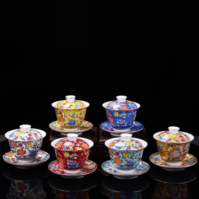 HMLOVE White Porcelain Sancai  - Matcha Bowl Chawan 评论和价格