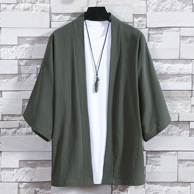 Men's Kimono Cardigan Japanese - Kimono Yukata Cotton 评论和价格
