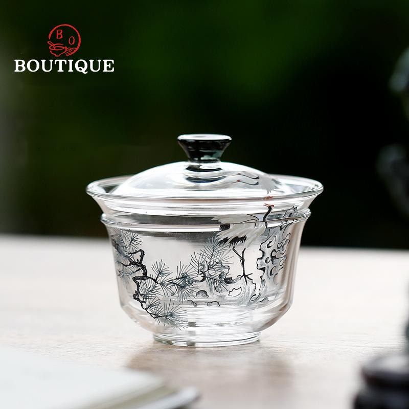 Pine And Crane Gaiwan Original - Matcha Bowl Chawan 评论和价格