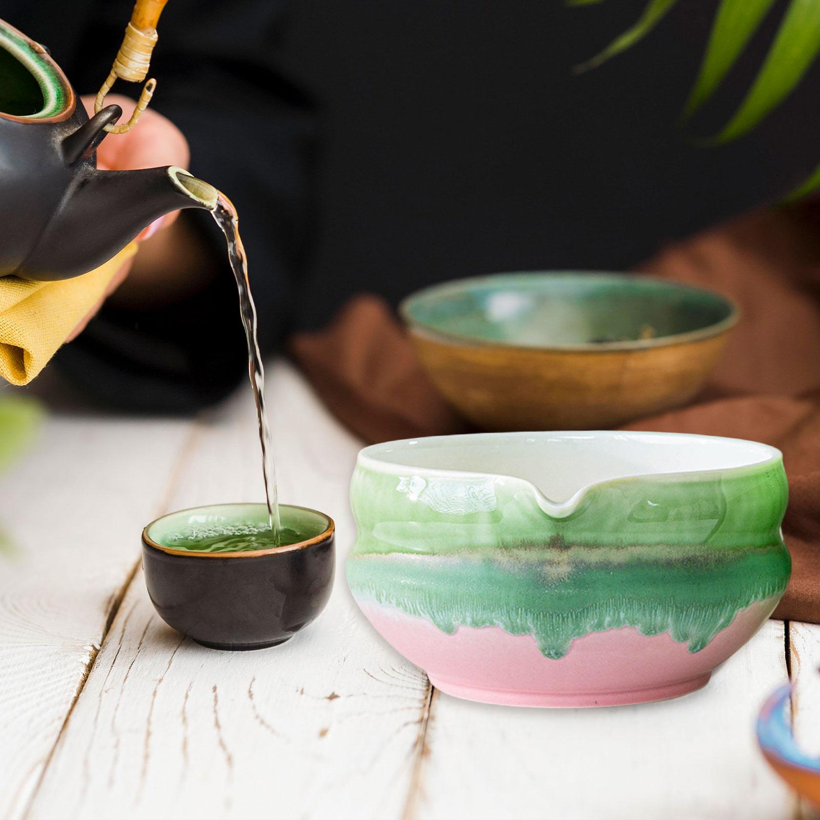 Ceramic Matcha Bowl with Spout - Matcha Bowl Chawan 评论和价格