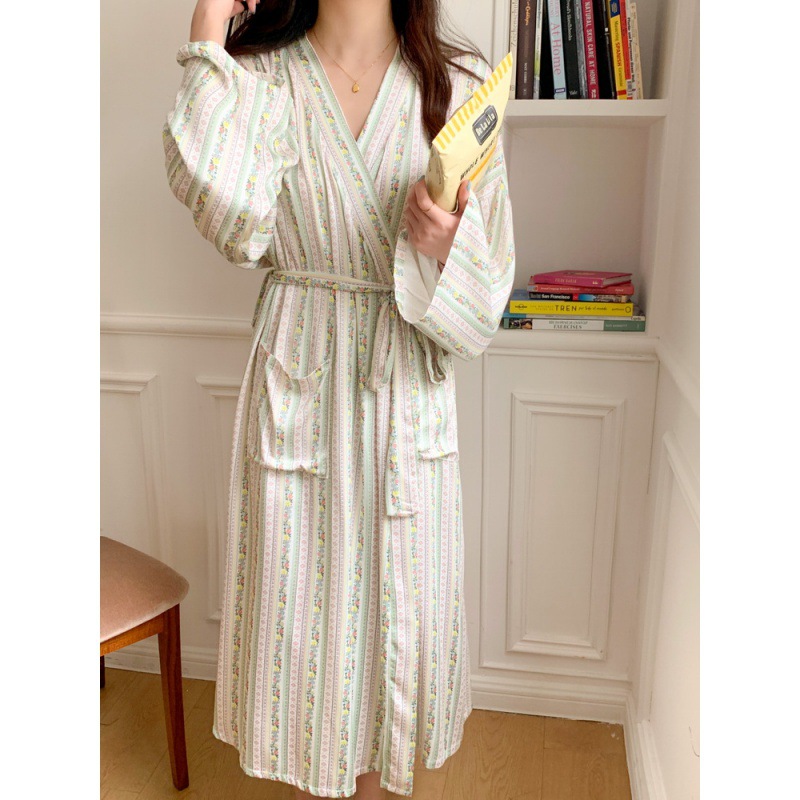 Korean Ins Kimono Robe Pajamas - Kimono Yukata Cotton 评论和价格
