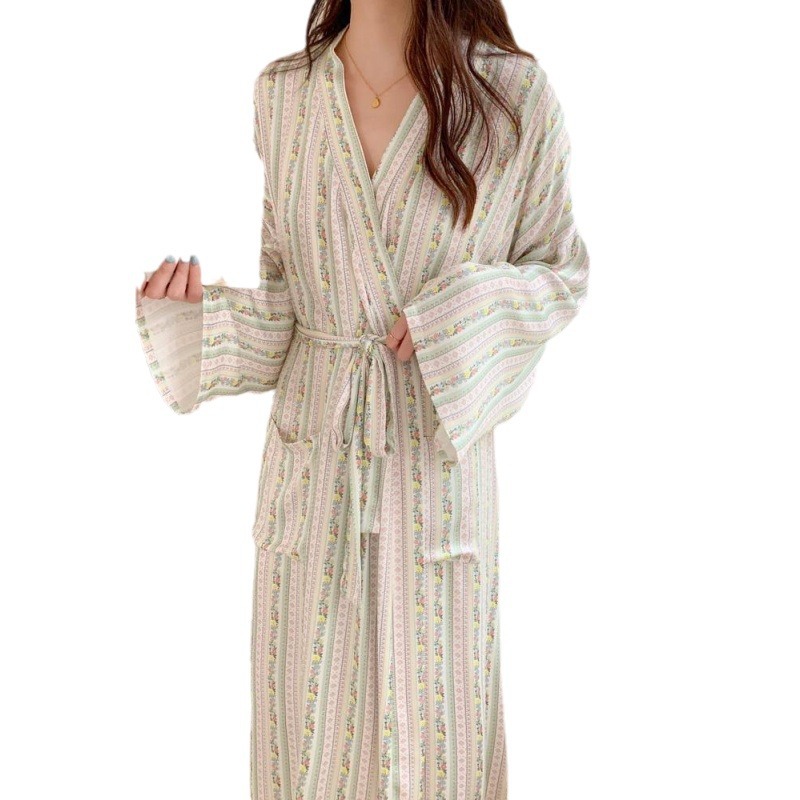 Korean Ins Kimono Robe Pajamas - Kimono Yukata Cotton 评论和价格