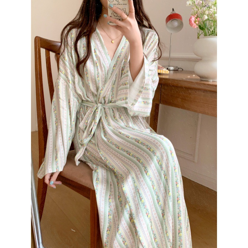 Korean Ins Kimono Robe Pajamas - Kimono Yukata Cotton 评论和价格