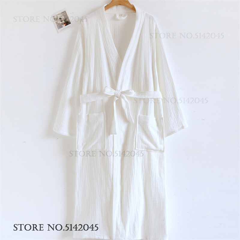 100% Cotton Gauze Couple Long  - Kimono Yukata Cotton 评论和价格