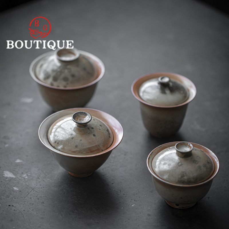 Retro Firewood Change Kiln Ink - Matcha Bowl Chawan 评论和价格
