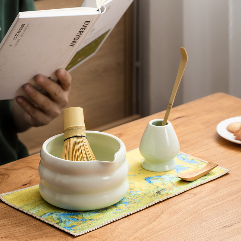 4/7PCS Japanese Matcha Set Mat - Matcha Bowl Chawan 评论和价格