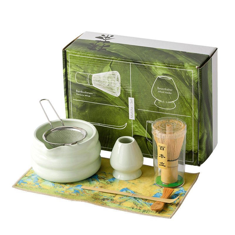 4/7PCS Japanese Matcha Set Mat - Matcha Bowl Chawan 评论和价格