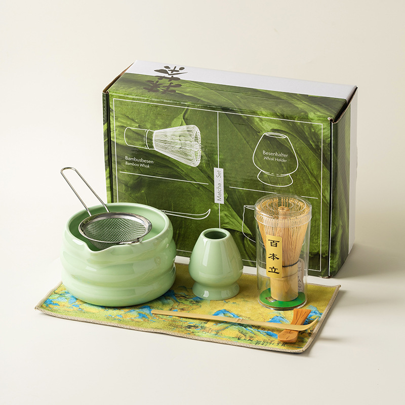 4/7PCS Japanese Matcha Set Mat - Matcha Bowl Chawan 评论和价格