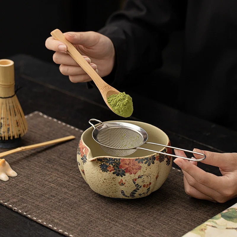 8PCS Japanese Flint red Matcha - Matcha Bowl Chawan 评论和价格