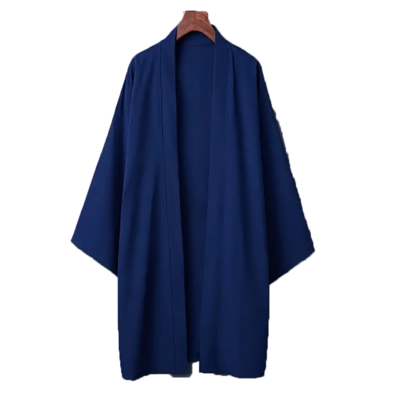 Men's Solid Color Long Sleeve  - Kimono Yukata Cotton 评论和价格