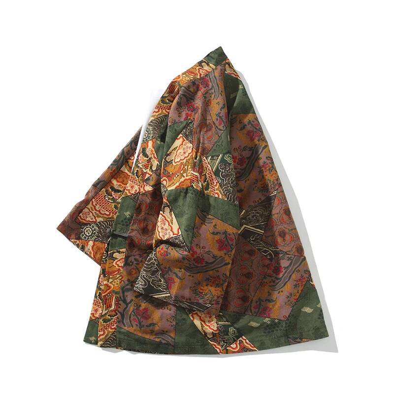 Ethnic Style Print Yukata Men  - Kimono Yukata Cotton 评论和价格